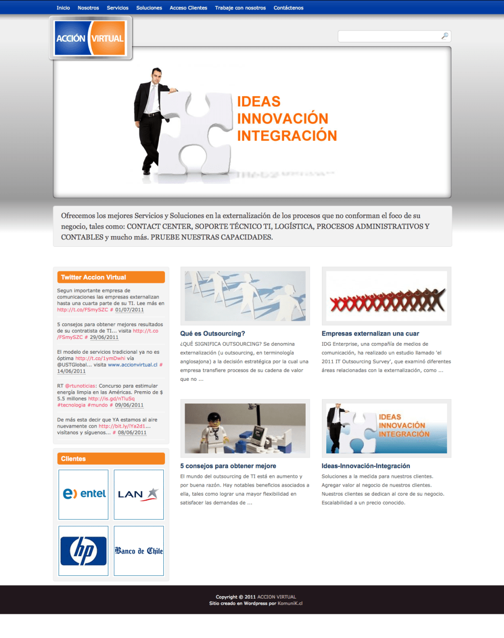 2011. Sitio ACCION&nbsp;VIRTUAL