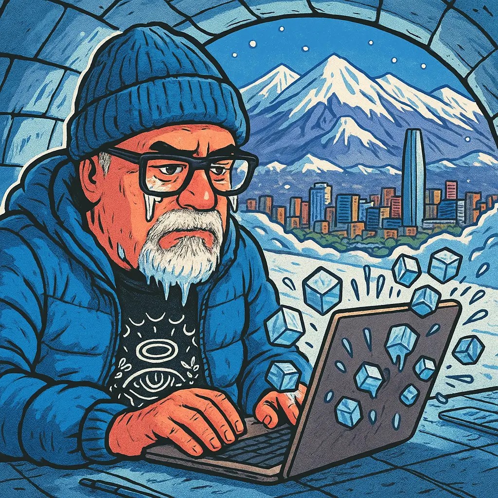 Creatividad a prueba de hielo: trabajar (y no congelarse) en Santiago cuando la cuenta de ENEL viene empinada&nbsp;❄️⚡️
